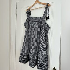 NWT Gingham Tiered Dress